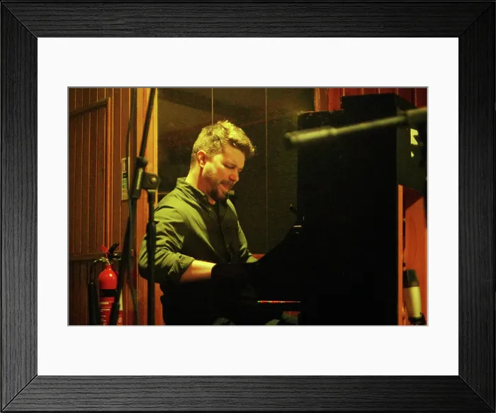 Framed Print : Will Barry, Rick Margitza Quartet, Jazz Hastings, The Stade, Hastings, East Sussex, 2024. Creator: Brian O'Connor Framed Print : Will Barry, Rick Margitza Quartet, Jazz Hastings, The Stade, Hastings, East Sussex, 2024. Creator: Brian O'Connor