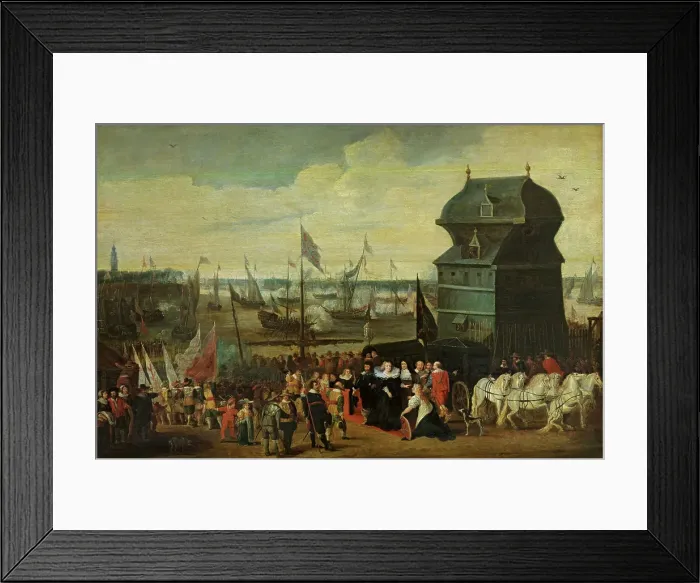 Framed Print : The Reception of Marie de Medici in Antwerp, 1632. Creator: Matheus Vroom Framed Print : The Reception of Marie de Medici in Antwerp, 1632. Creator: Matheus Vroom
