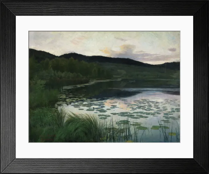 Framed Print : Summer Night, 1886. Creator: Kitty Lange Kielland Framed Print : Summer Night, 1886. Creator: Kitty Lange Kielland