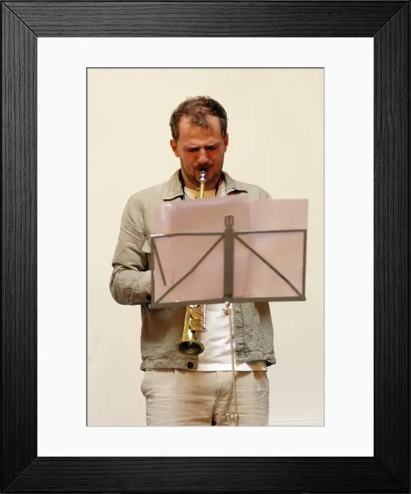 Framed Print : Kasper Reitkerk, Indo Jazz Fusion Revisited, Loughton Methodist Church, Loughton, Essex, 2024. Creator: Brian O'Connor Framed Print : Kasper Reitkerk, Indo Jazz Fusion Revisited, Loughton Methodist Church, Loughton, Essex, 2024. Creator: Brian O'Connor