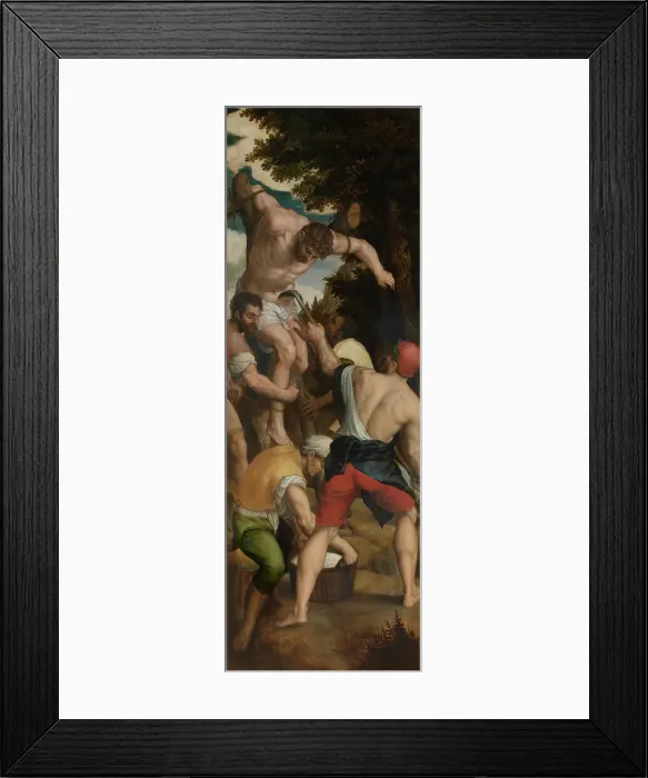 Framed Print : The Martyrdom of Saint George. Creator: Michiel Coxie Framed Print : The Martyrdom of Saint George. Creator: Michiel Coxie