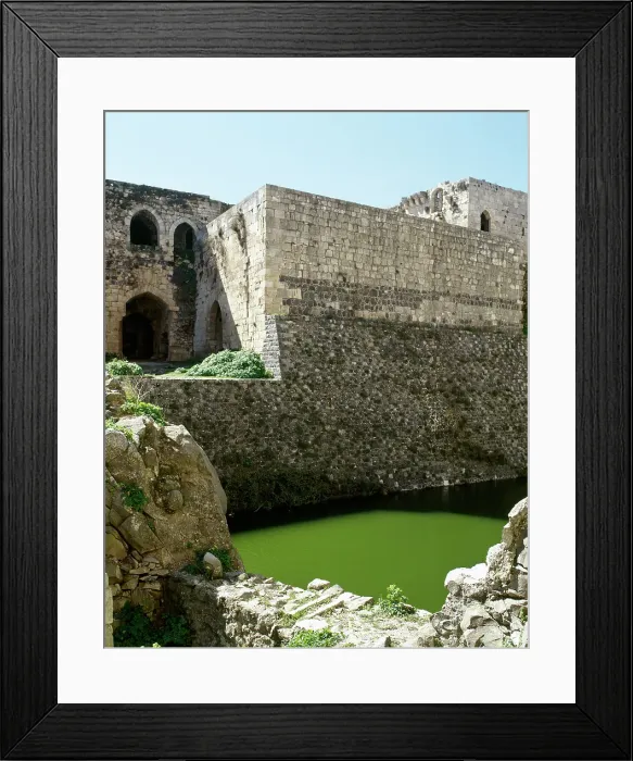 Framed Print : View of the moat, Krak des Chevaliers, Syria, 2001. Creator: LTL Framed Print : View of the moat, Krak des Chevaliers, Syria, 2001. Creator: LTL