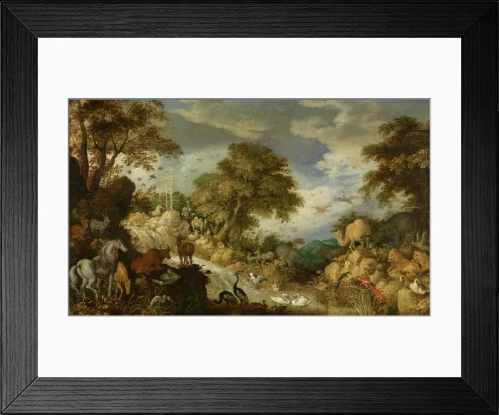 Framed Print : Orpheus and the Animals, 1617. Creator: Roelandt Savery Framed Print : Orpheus and the Animals, 1617. Creator: Roelandt Savery