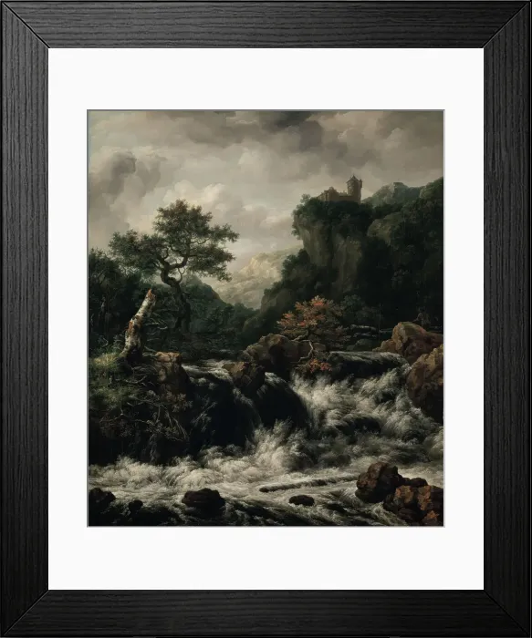 Framed Print : Copy of Landscape by J. Ruisdael, 1813. Creator: Johan Christian Dahl Framed Print : Copy of Landscape by J. Ruisdael, 1813. Creator: Johan Christian Dahl