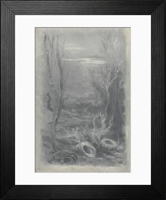 Framed Print : Illustration for the poem Appearance of England in Henrik Wergeland, probably 1894. Creator: Wilhelm Peters Framed Print : Illustration for the poem Appearance of England in Henrik Wergeland, probably 1894. Creator: Wilhelm Peters