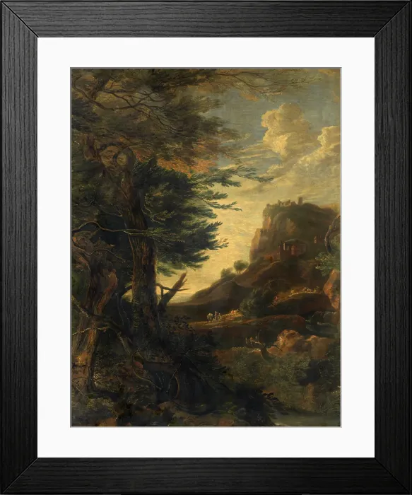 Framed Print : Landscape, c1680-1720. Creator: Pieter Rijsbraeck Framed Print : Landscape, c1680-1720. Creator: Pieter Rijsbraeck