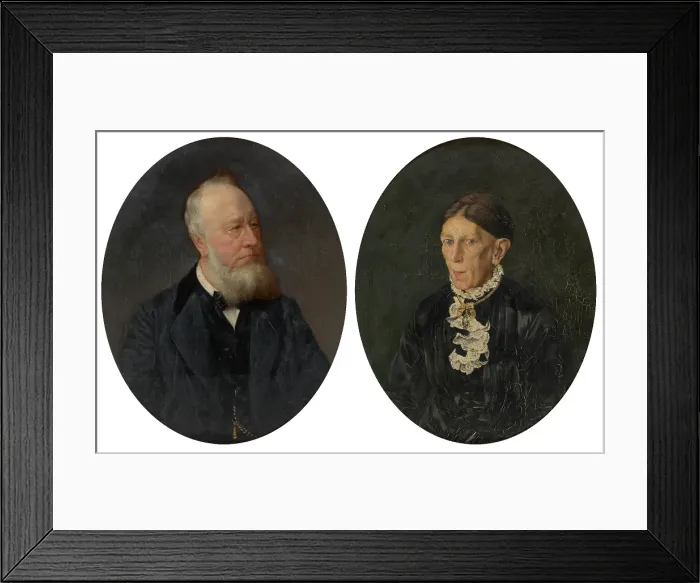 Framed Print : Johannes Hendrik Seije Cuperus and his Wife Hendrikje Duintjer. Creator: Pieter Verhaert
