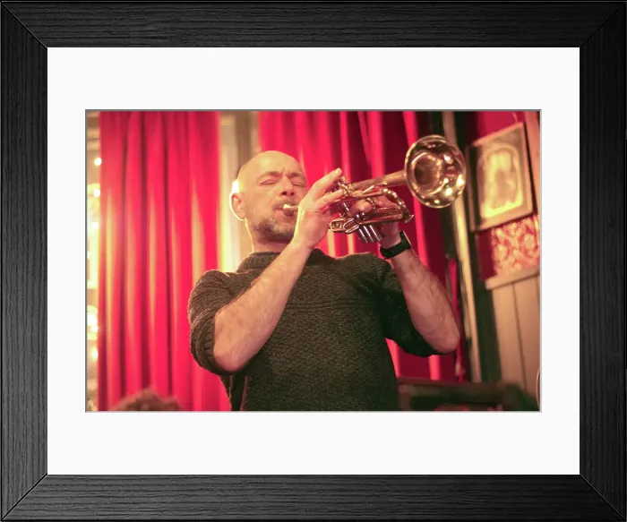 Framed Print : Chris Coull, Speakeasy Jazz Club, Wick Inn, Hove, East Sussex, 31 Jan 2024. Creator: Brian O'Connor Framed Print : Chris Coull, Speakeasy Jazz Club, Wick Inn, Hove, East Sussex, 31 Jan 2024. Creator: Brian O'Connor
