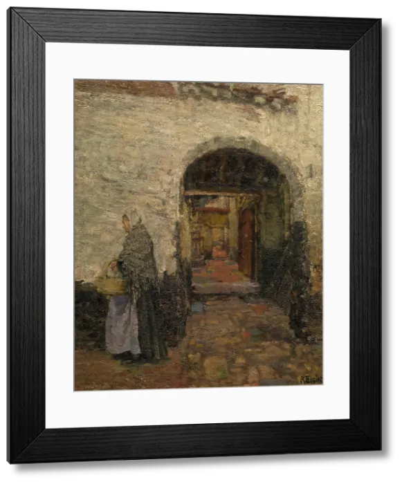 Framed Print : The Vlaaikensgang in Antwerp, c1900-1920s. Creator: Rene Bosiers Framed Print : The Vlaaikensgang in Antwerp, c1900-1920s. Creator: Rene Bosiers