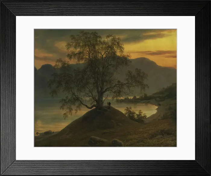 Framed Print : Old Birch Tree at the Sognefjord, 1839. Creator: Thomas Fearnley Framed Print : Old Birch Tree at the Sognefjord, 1839. Creator: Thomas Fearnley