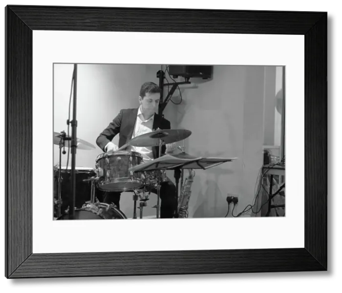 Framed Print : Joseph Dessauer, Davison-Hemstock Quintet, Spike's Place, Beckenham, Kent, 2024. Creator: Brian O'Connor Framed Print : Joseph Dessauer, Davison-Hemstock Quintet, Spike's Place, Beckenham, Kent, 2024. Creator: Brian O'Connor