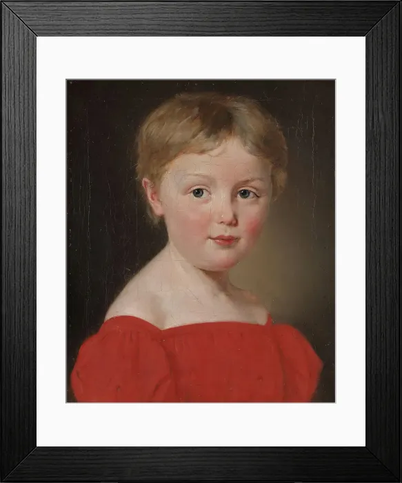 Framed Print : Portrait of Michaela Aagaard, probably 1832. Creator: Christian Albrecht Jensen Framed Print : Portrait of Michaela Aagaard, probably 1832. Creator: Christian Albrecht Jensen