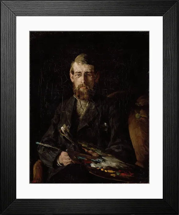 Framed Print : Portrait of the Painter Nils Hansteen, probably 1877. Creator: Erik Werenskiold Framed Print : Portrait of the Painter Nils Hansteen, probably 1877. Creator: Erik Werenskiold