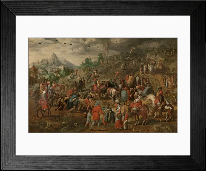 Framed Print : The Bearing of the Cross. Creator: Pieter Aertsen Framed Print : The Bearing of the Cross. Creator: Pieter Aertsen