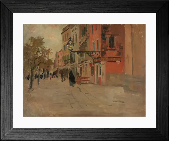 Framed Print : Street in Venice, 1894. Creator: Frits Thaulow Framed Print : Street in Venice, 1894. Creator: Frits Thaulow