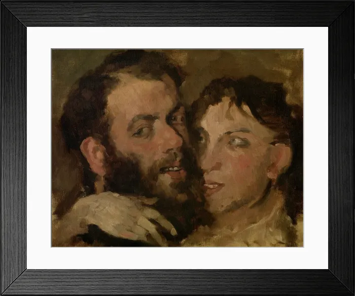 Framed Print : Reconciliation, 1875. Creator: Pericles Pantazis Framed Print : Reconciliation, 1875. Creator: Pericles Pantazis