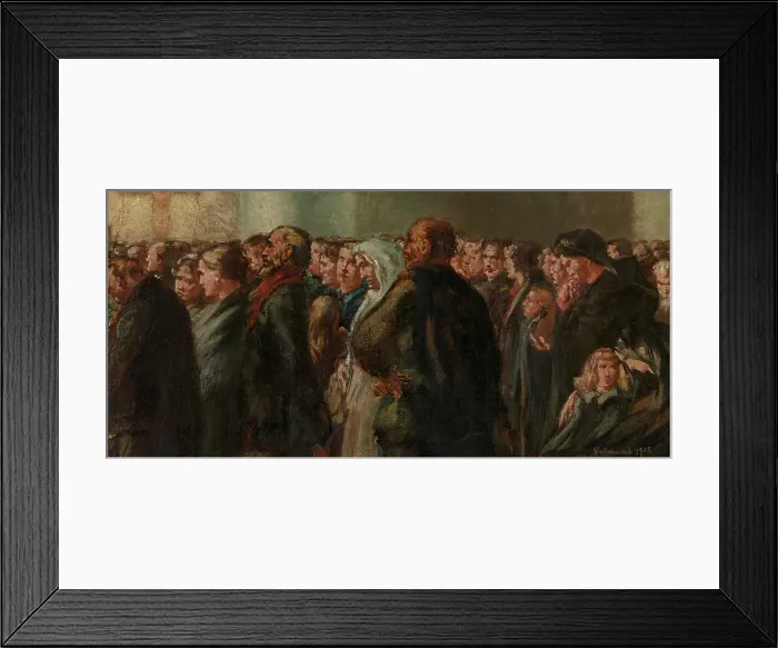 Framed Print : Emigrants, 1905. Creator: Prosper Colmant Framed Print : Emigrants, 1905. Creator: Prosper Colmant