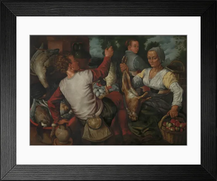 Framed Print : The Stallholders. Creator: Pieter Aertsen Framed Print : The Stallholders. Creator: Pieter Aertsen