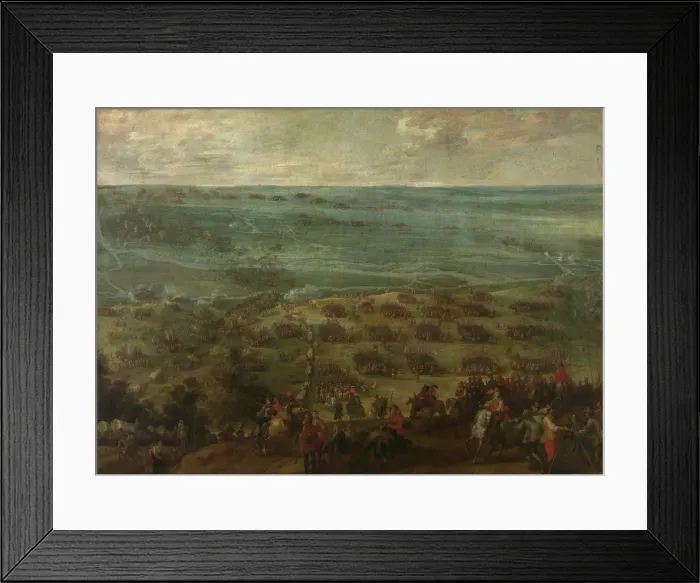 Framed Print : Crossing the Somme in Cerisy. Creator: Pieter Snayers Framed Print : Crossing the Somme in Cerisy. Creator: Pieter Snayers