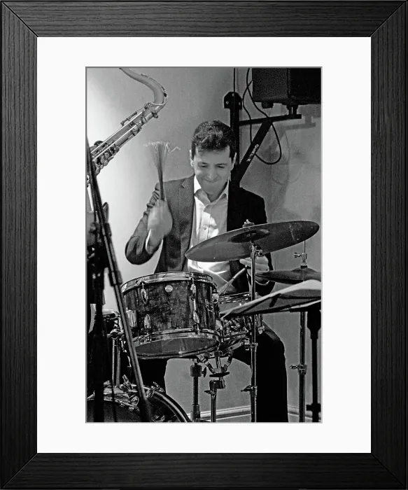 Framed Print : Joseph Dessauer, Davison-Hemstock Quintet, Spike's Place, Beckenham, Kent, 2024. Creator: Brian O'Connor Framed Print : Joseph Dessauer, Davison-Hemstock Quintet, Spike's Place, Beckenham, Kent, 2024. Creator: Brian O'Connor
