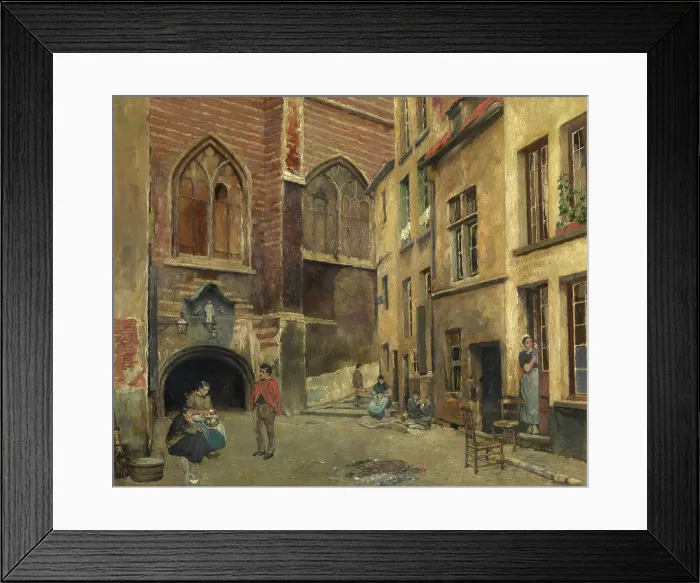 Framed Print : The Old Antwerp Butcher Hall, 1882. Creator: Pieter Verhaert Framed Print : The Old Antwerp Butcher Hall, 1882. Creator: Pieter Verhaert