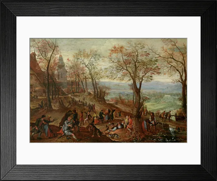Framed Print : Country Fair, 1596. Creator: Pieter Stevens Framed Print : Country Fair, 1596. Creator: Pieter Stevens