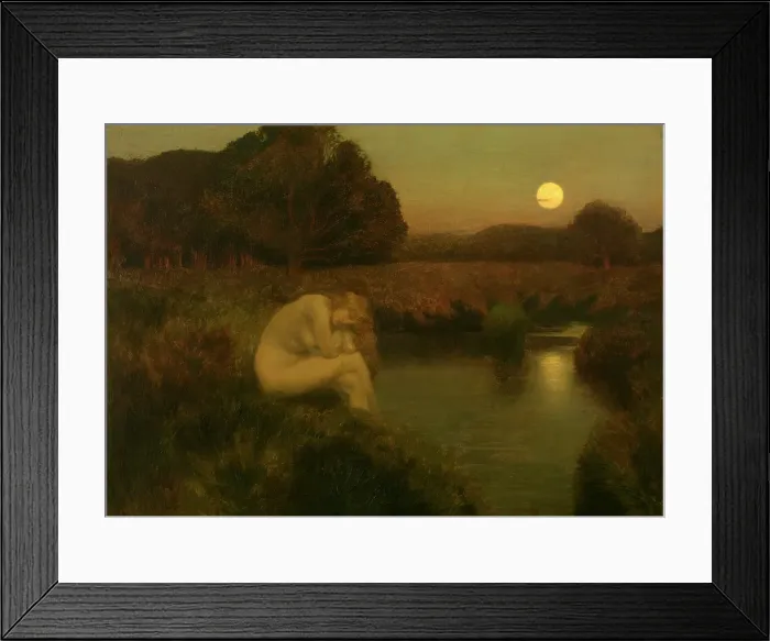 Framed Print : At Nightfall. Creator: Emile-Rene Menard Framed Print : At Nightfall. Creator: Emile-Rene Menard