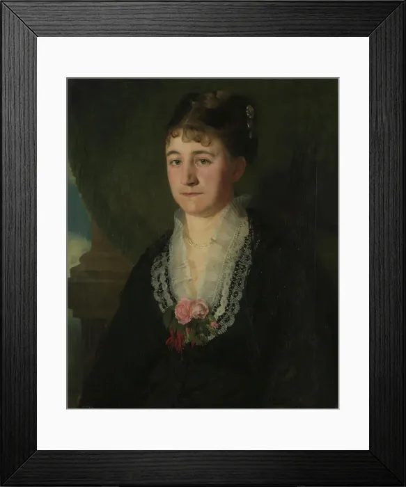 Framed Print : Karen Nielsen, f. Wedel Jarlsberg, 1876. Creator: Harriet Backer Framed Print : Karen Nielsen, f. Wedel Jarlsberg, 1876. Creator: Harriet Backer