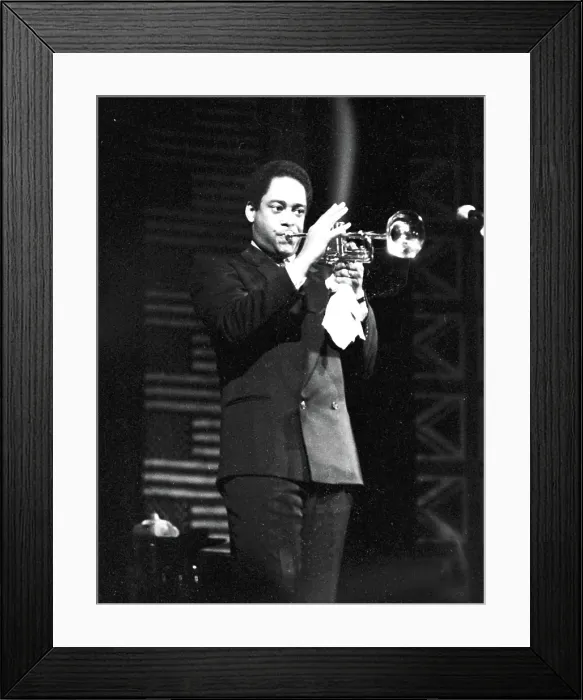 Framed Print : Jon Faddis, Philip Morris Jazz Festival, Dominion Theatre, London, 1985. Creator: Brian O'Connor Framed Print : Jon Faddis, Philip Morris Jazz Festival, Dominion Theatre, London, 1985. Creator: Brian O'Connor