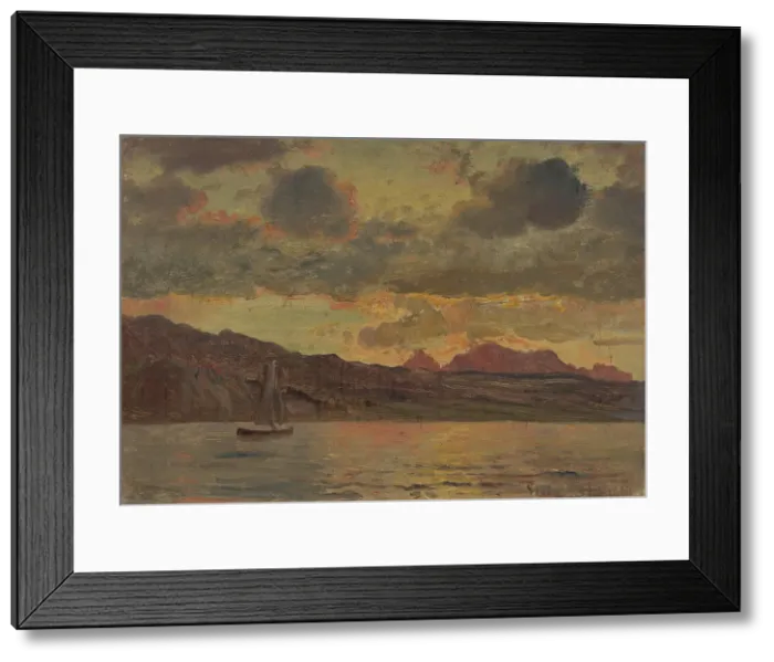 Framed Print : Marine, 1869. Creator: Carl Frederik Sorensen Framed Print : Marine, 1869. Creator: Carl Frederik Sorensen