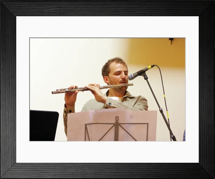 Framed Print : Kasper Reitkerk, Indo Jazz Fusion Revisited, Loughton Methodist Church, Loughton, Essex, 2024. Creator: Brian O'Connor Framed Print : Kasper Reitkerk, Indo Jazz Fusion Revisited, Loughton Methodist Church, Loughton, Essex, 2024. Creator: Brian O'Connor