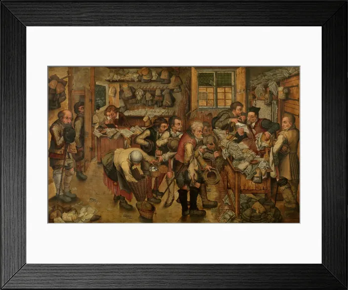 Framed Print : The Village Lawyer. Creator: Pieter Brueghel III Framed Print : The Village Lawyer. Creator: Pieter Brueghel III