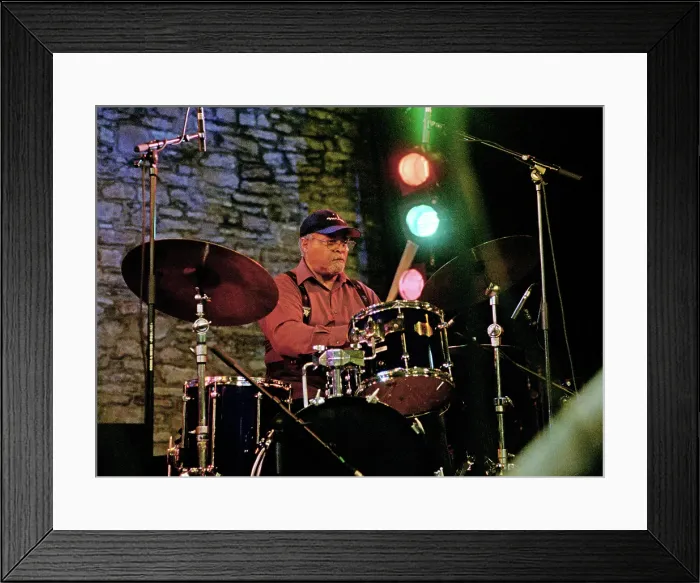 Framed Print : Jimmy Cobb, Charlie Parker Legacy Band, Brecon Jazz Festival, Powys, Wales, 2005. Creator: Brian O'Connor Framed Print : Jimmy Cobb, Charlie Parker Legacy Band, Brecon Jazz Festival, Powys, Wales, 2005. Creator: Brian O'Connor