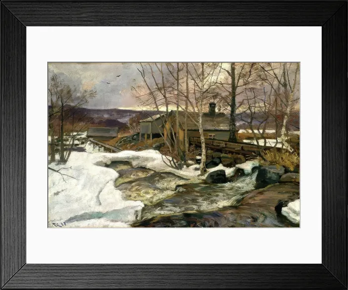 Framed Print : After Sunset, Mesna, 1888. Creator: Fredrik Jonas Lucian Botfield Collett Framed Print : After Sunset, Mesna, 1888. Creator: Fredrik Jonas Lucian Botfield Collett