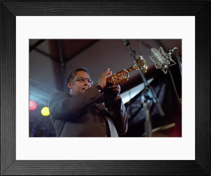 Framed Print : Jon Faddis, Charlie Parker Legacy Band, Brecon Jazz Festival, Powys, Wales, 2005. Creator: Brian O'Connor Framed Print : Jon Faddis, Charlie Parker Legacy Band, Brecon Jazz Festival, Powys, Wales, 2005. Creator: Brian O'Connor