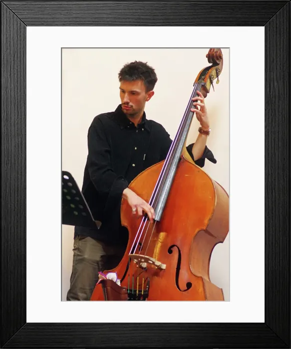 Framed Print : Matt Hollick, Indo Jazz Fusion Revisited, Loughton Methodist Church, Loughton, Essex, 2024. Creator: Brian O'Connor Framed Print : Matt Hollick, Indo Jazz Fusion Revisited, Loughton Methodist Church, Loughton, Essex, 2024. Creator: Brian O'Connor