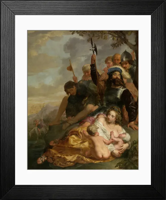 Framed Print : At the Watering Place. Creator: Peter van Lint Framed Print : At the Watering Place. Creator: Peter van Lint
