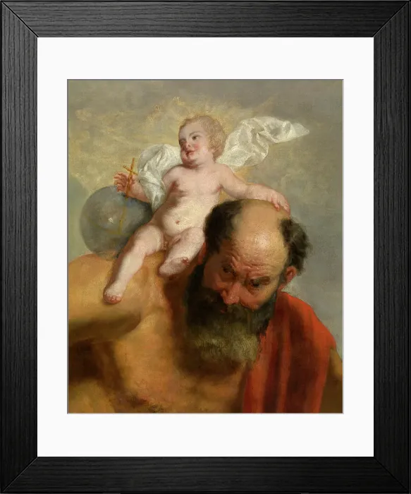 Framed Print : Saint Christopher. Creator: Peter van Lint Framed Print : Saint Christopher. Creator: Peter van Lint