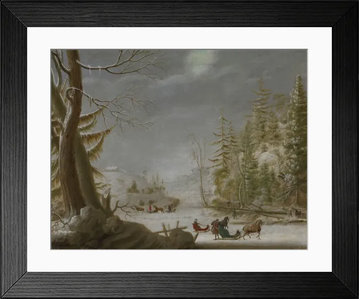 Framed Print : Norwegian winter Landscape, 1746. Creator: Mathias Blumenthal Framed Print : Norwegian winter Landscape, 1746. Creator: Mathias Blumenthal