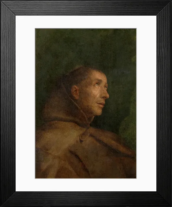 Framed Print : A Franciscan Saint. Creator: Peter van Lint