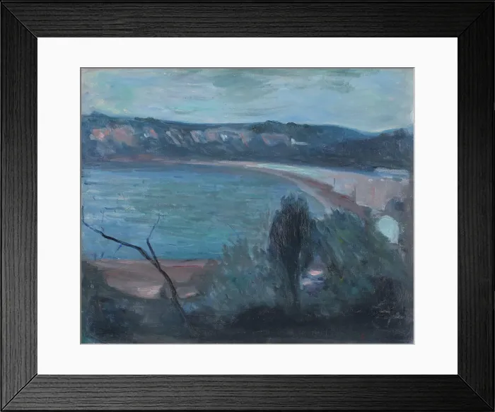 Framed Print : Moonlight by the Mediterranean, 1892. Creator: Edvard Munch Framed Print : Moonlight by the Mediterranean, 1892. Creator: Edvard Munch