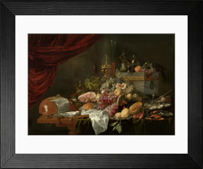 Framed Print : Still Life, 1653. Creator: Pieter de Ring Framed Print : Still Life, 1653. Creator: Pieter de Ring