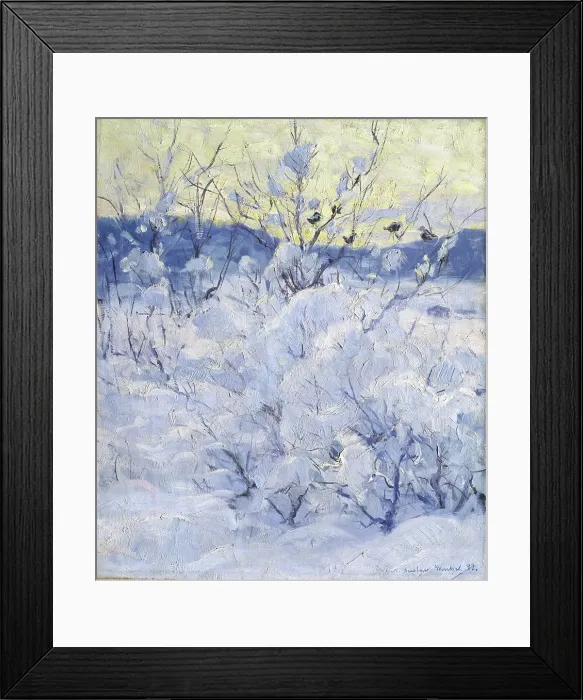 Framed Print : Winter Evening, 1893. Creator: Gustav Wentzel Framed Print : Winter Evening, 1893. Creator: Gustav Wentzel