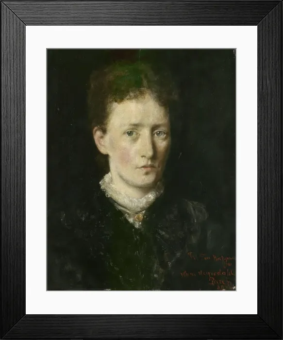 Framed Print : Portrait of Karen Marie Baetzmann, b. Fougner, probably 1880. Creator: Hans Heyerdahl Framed Print : Portrait of Karen Marie Baetzmann, b. Fougner, probably 1880. Creator: Hans Heyerdahl