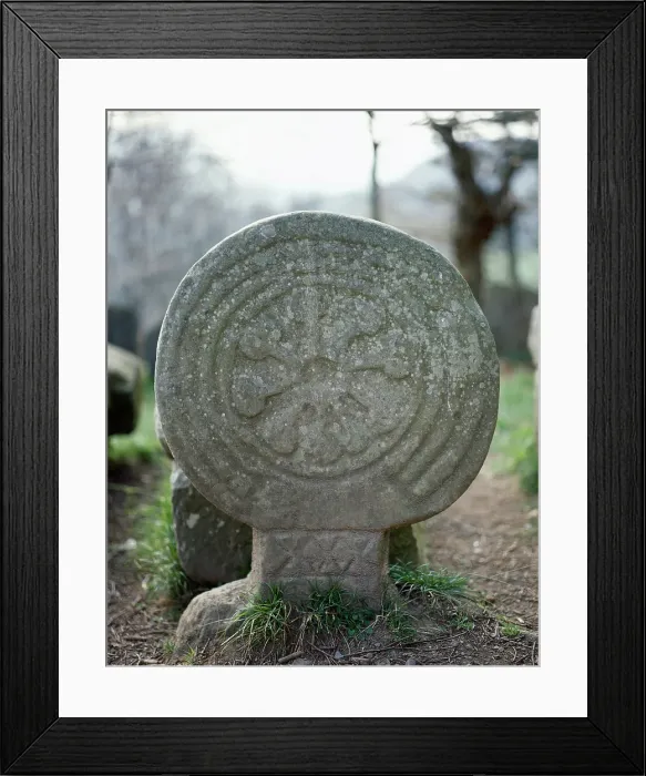 Framed Print : Stele, Necropolis of Argineta, Elorrio, Basque Country, Spain, 7th-9th century (2001). Creator: Unknown Framed Print : Stele, Necropolis of Argineta, Elorrio, Basque Country, Spain, 7th-9th century (2001). Creator: Unknown