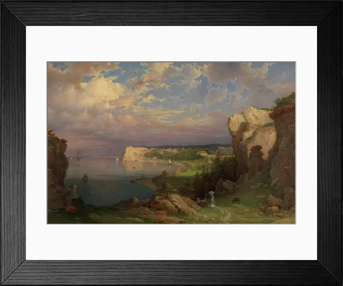 Framed Print : View from Hogklint towards Visby, 1869. Creator: Johan Kristian Berger Framed Print : View from Hogklint towards Visby, 1869. Creator: Johan Kristian Berger