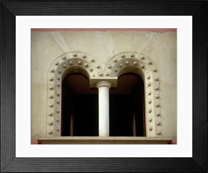 Framed Print : Window, tower-house, Susunaga, Baracaldo, Spain (2001). Creator: LTL Framed Print : Window, tower-house, Susunaga, Baracaldo, Spain (2001). Creator: LTL
