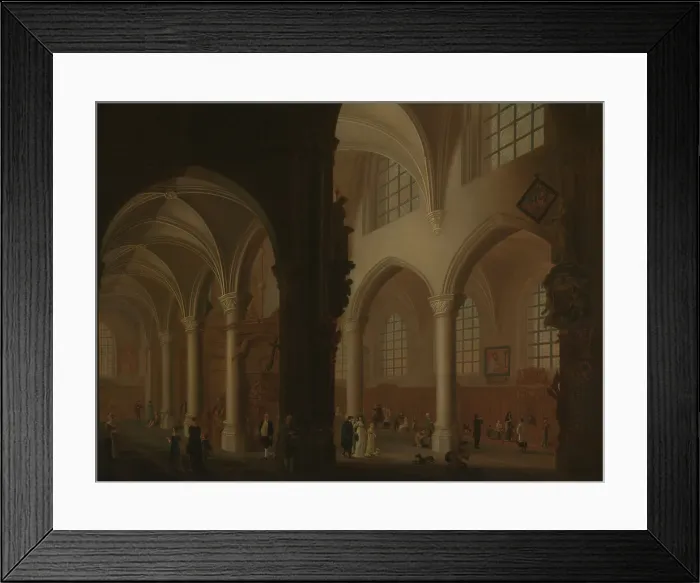 Framed Print : Interior of the Former Church of Saint George in Antwerp, 1768. Creator: Peter van Regemorter Framed Print : Interior of the Former Church of Saint George in Antwerp, 1768. Creator: Peter van Regemorter