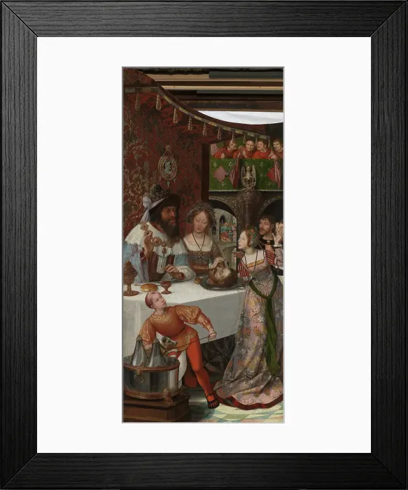 Framed Print : Beheading of John the Baptist, 1511. Creator: Quentin Metsys I Framed Print : Beheading of John the Baptist, 1511. Creator: Quentin Metsys I