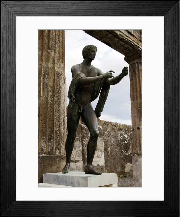 Framed Print : The Apollo Saettante as an archer, bronze, Temple of Apollo, Pompeii, Italy, 3rd century BC (2009). Creator: LTL Framed Print : The Apollo Saettante as an archer, bronze, Temple of Apollo, Pompeii, Italy, 3rd century BC (2009). Creator: LTL